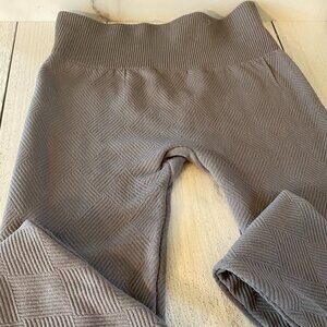 Soft gray thermal leggings - S/M